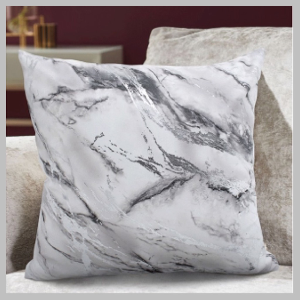 Marble cushion covers 